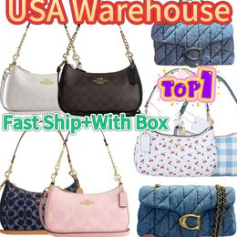 1:1 coachbagas designer bag teri shoulder bag coach tabby denim bag crossbody bags for women Luxury designer top purses pink bag wallet tote Designer Bags 2026 Trends