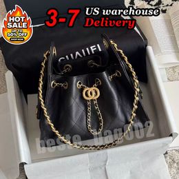 10A Designer 25 bag Mini Luxury Bag Top Quality Drawstring Bucket Bag Gold Chain Leather And Metal Letter shouder Bag cc bag large Capacity Crossbody bag Travel bag