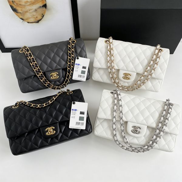 1:1 luxury Designer Bags 2026 Trends Caviar CF Women's Fashion bag Shoulder Bags Sheepskin luxury bag Fashion mini bag Classic tote bag Silver Gold Chain Leather bag
